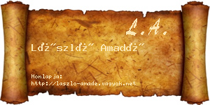 László Amadé névjegykártya